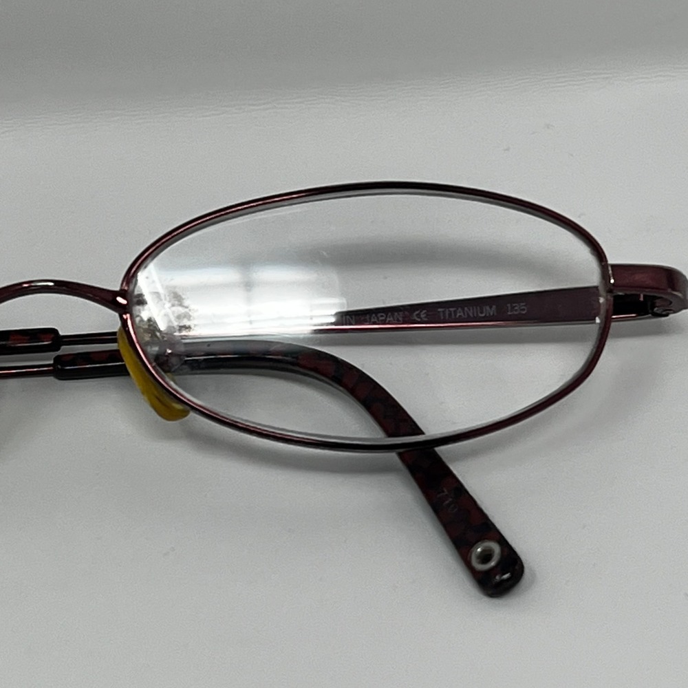 Coach Nancy 413AF Shiny Bordeaux Titanium Floral Eyeglass Frames Only - Picture 10 of 10